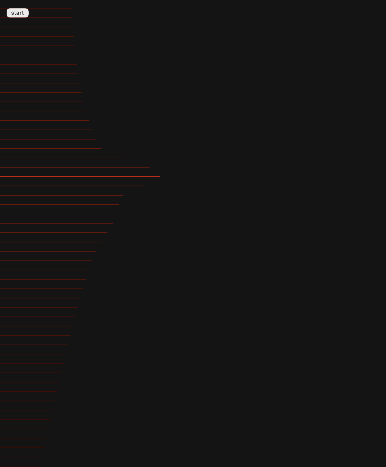 I managed to get the visualizer on the left side of the users screen and changed some of the values to make the lines thinner. I thought that this colourn of red looked interesting so I kept with it. 